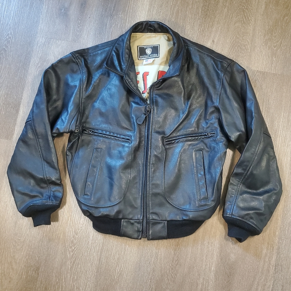 Warner Bros. Studio Store Leather Jacket featuring James Dean Medium